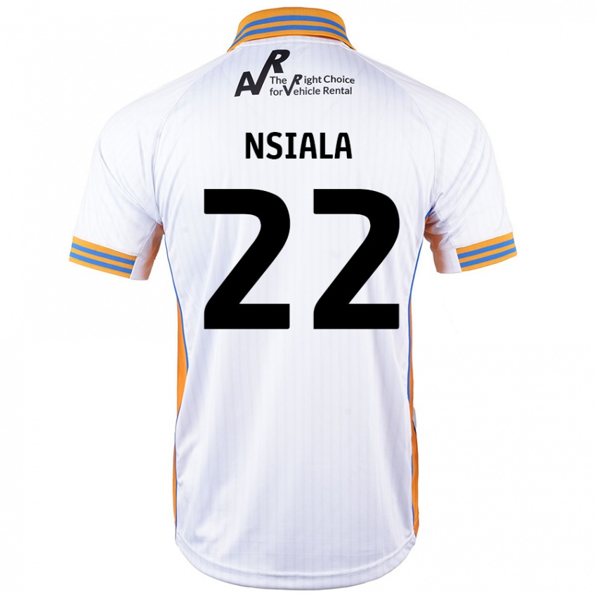 Niño Camiseta Toto Nsiala #22 Blanco 2ª Equipación 2024/25 La Camisa