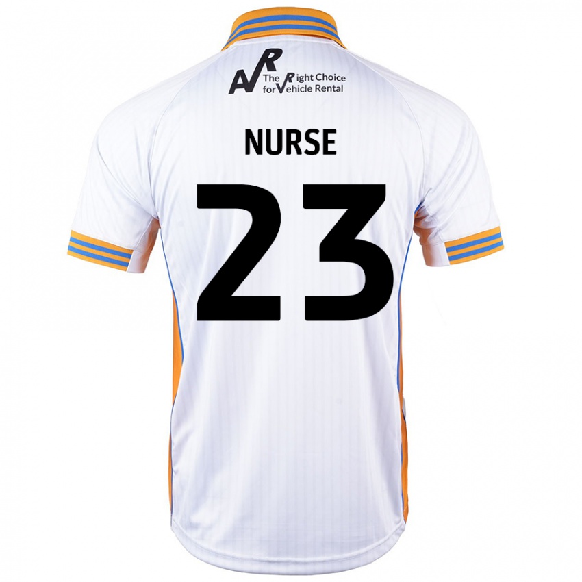 Niño Camiseta George Nurse #23 Blanco 2ª Equipación 2024/25 La Camisa