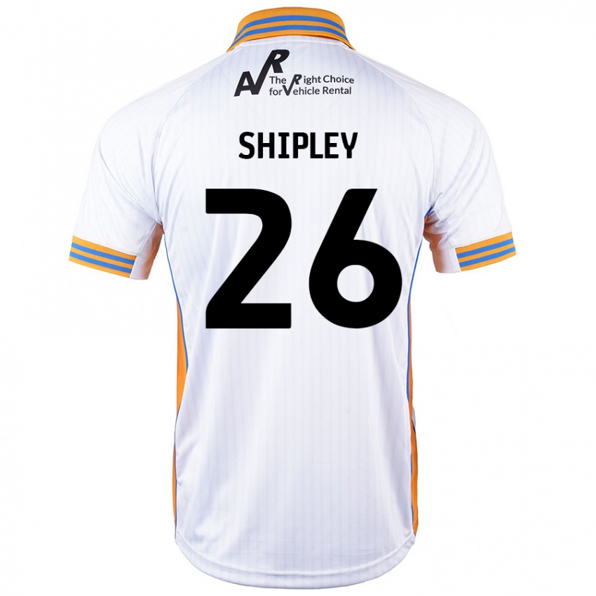 Niño Camiseta Jordan Shipley #26 Blanco 2ª Equipación 2024/25 La Camisa