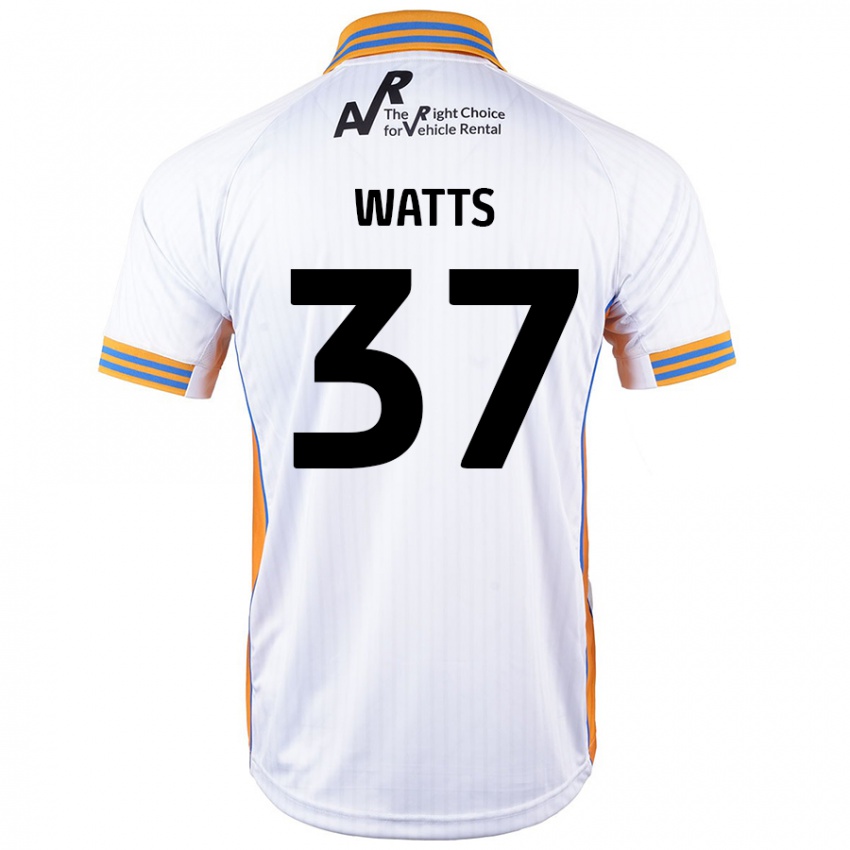 Niño Camiseta Harvey Watts #37 Blanco 2ª Equipación 2024/25 La Camisa