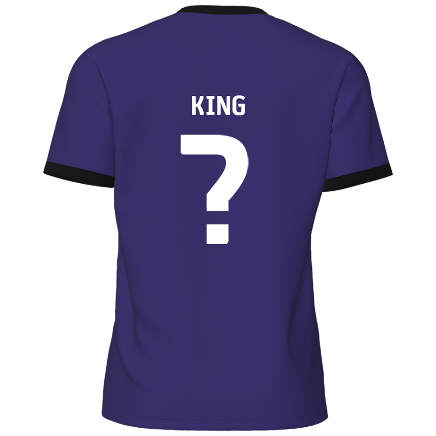 Niño Camiseta Eli King #0 Púrpura 2ª Equipación 2024/25 La Camisa