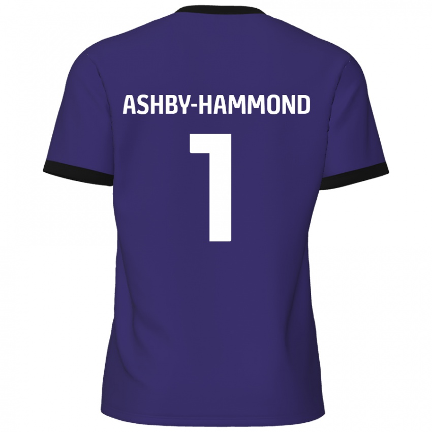 Niño Camiseta Taye Ashby-Hammond #1 Púrpura 2ª Equipación 2024/25 La Camisa