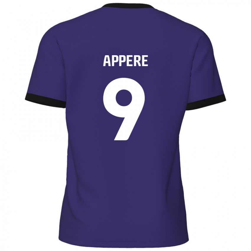 Niño Camiseta Louis Appéré #9 Púrpura 2ª Equipación 2024/25 La Camisa