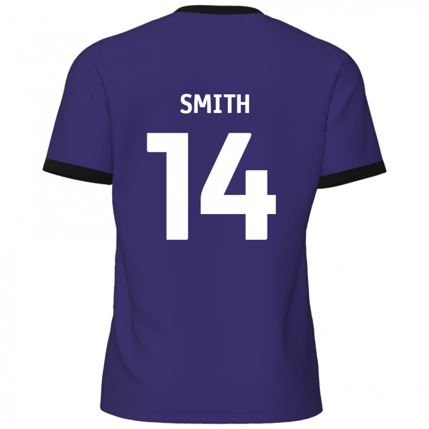 Niño Camiseta Kane Smith #14 Púrpura 2ª Equipación 2024/25 La Camisa