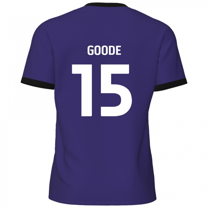 Niño Camiseta Charlie Goode #15 Púrpura 2ª Equipación 2024/25 La Camisa