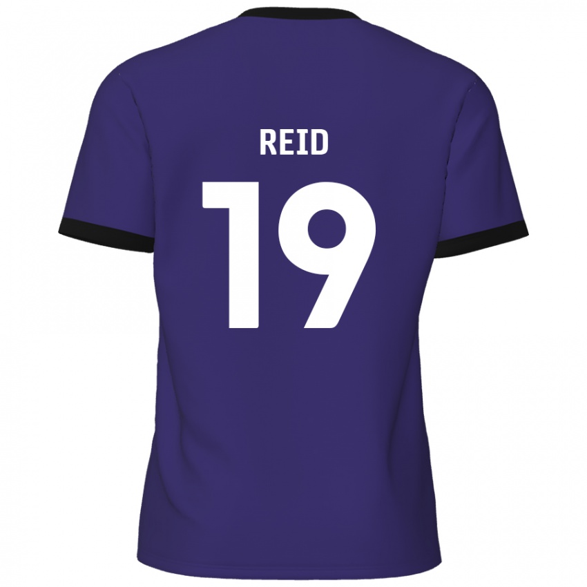 Niño Camiseta Jamie Reid #19 Púrpura 2ª Equipación 2024/25 La Camisa