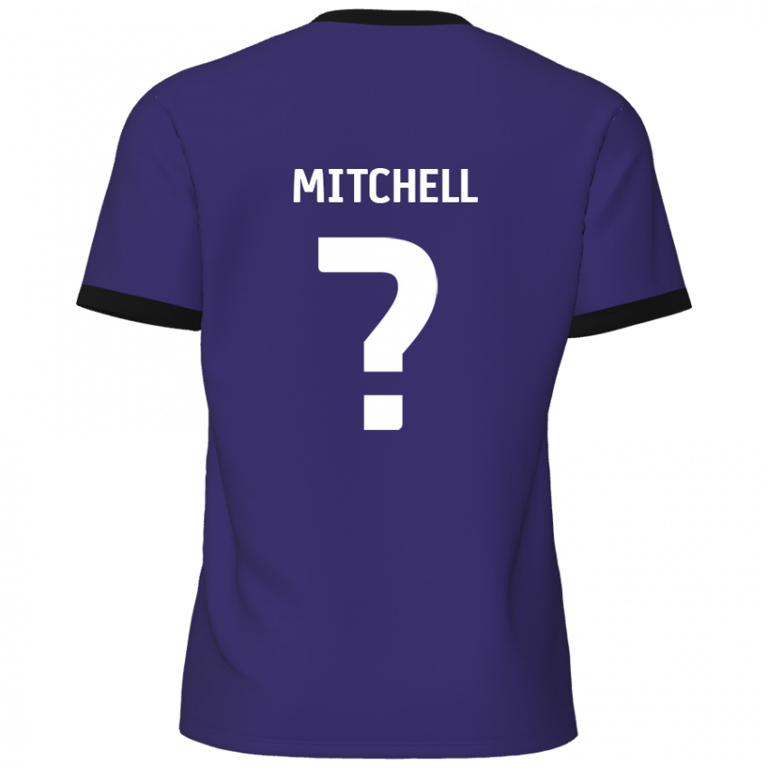 Niño Camiseta Rylee Mitchell #0 Púrpura 2ª Equipación 2024/25 La Camisa