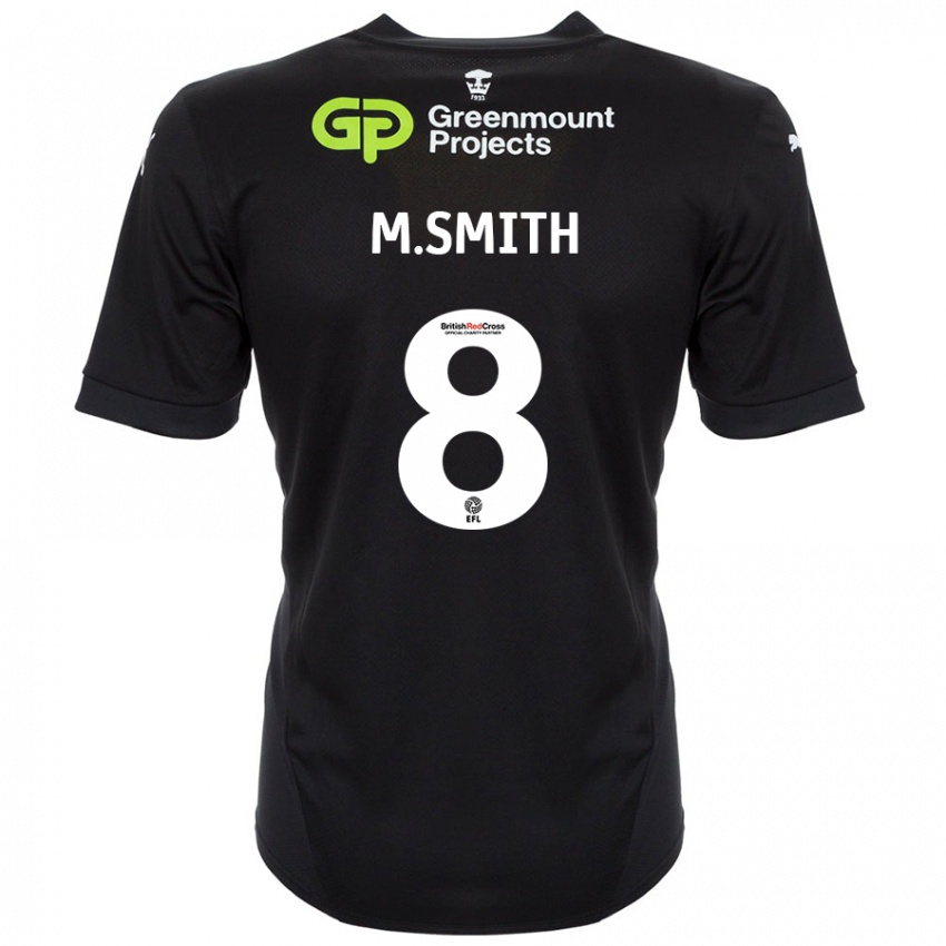 Niño Camiseta Matt Smith #8 Negro 2ª Equipación 2024/25 La Camisa