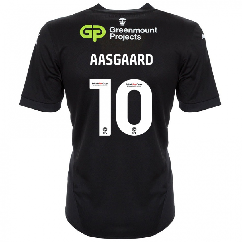 Niño Camiseta Thelo Aasgaard #10 Negro 2ª Equipación 2024/25 La Camisa