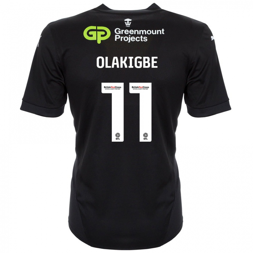 Niño Camiseta Michael Olakigbe #11 Negro 2ª Equipación 2024/25 La Camisa