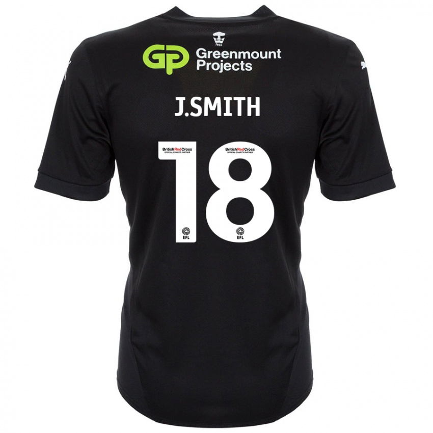 Niño Camiseta Jonny Smith #18 Negro 2ª Equipación 2024/25 La Camisa