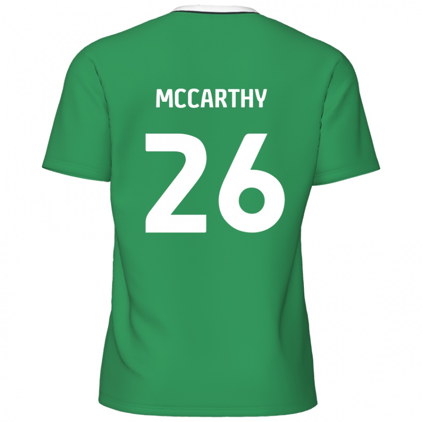 Niño Camiseta Jason Mccarthy #26 Verde Rayas Blancas 2ª Equipación 2024/25 La Camisa