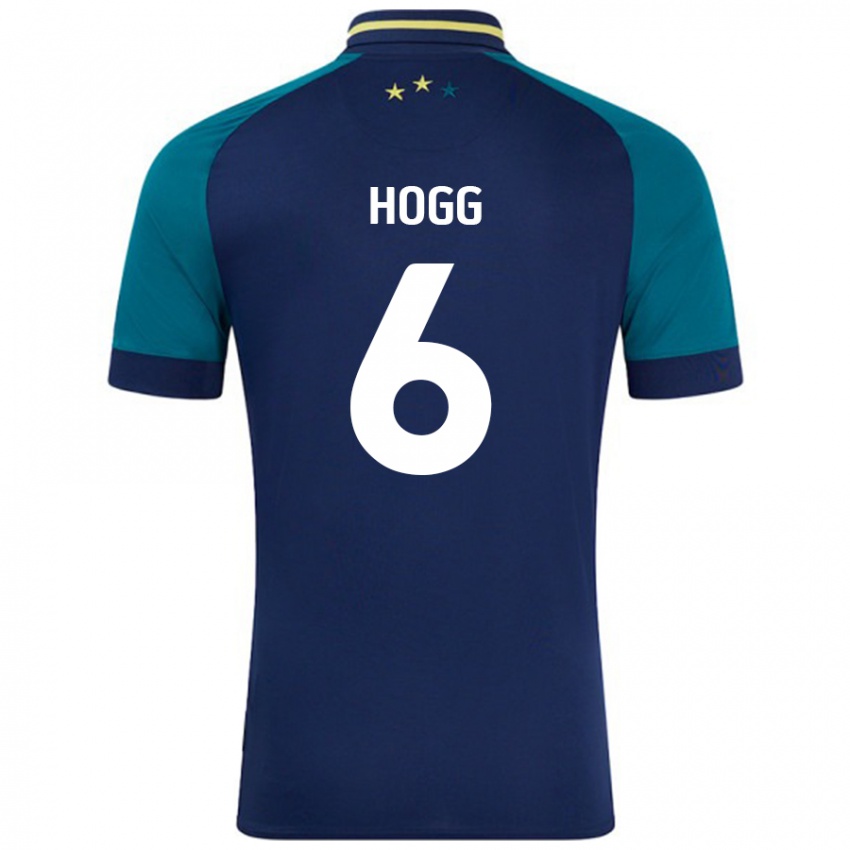 Niño Camiseta Jonathan Hogg #6 Azul Marino Verde Oscuro 2ª Equipación 2024/25 La Camisa