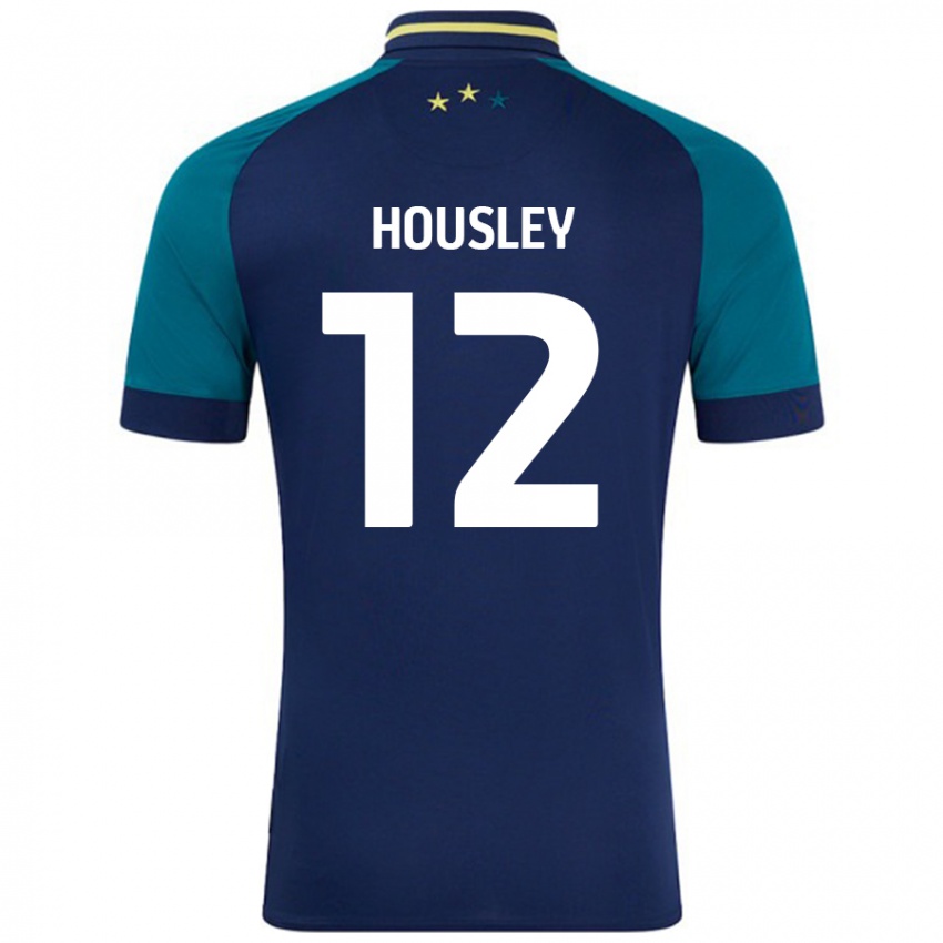 Niño Camiseta Autumn Housley #12 Azul Marino Verde Oscuro 2ª Equipación 2024/25 La Camisa