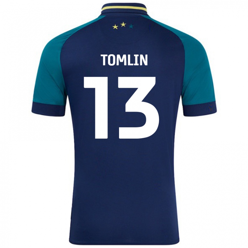 Niño Camiseta Phoebe Tomlin #13 Azul Marino Verde Oscuro 2ª Equipación 2024/25 La Camisa