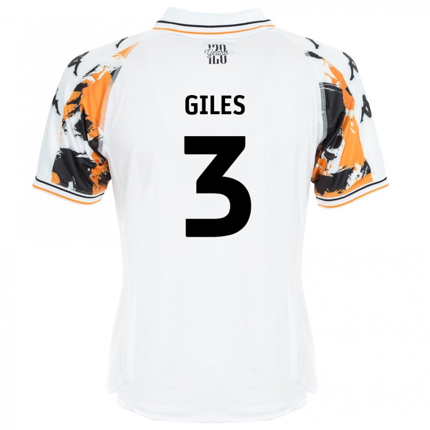 Niño Camiseta Ryan Giles #3 Blanco 2ª Equipación 2024/25 La Camisa