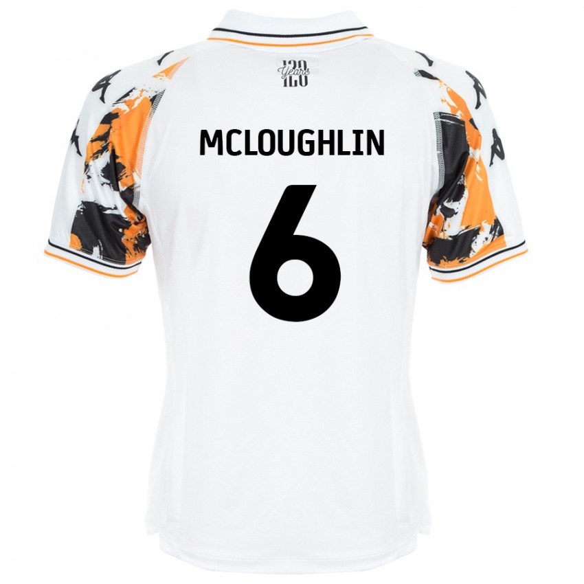 Niño Camiseta Sean Mcloughlin #6 Blanco 2ª Equipación 2024/25 La Camisa