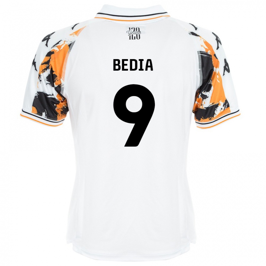 Niño Camiseta Chris Bedia #9 Blanco 2ª Equipación 2024/25 La Camisa