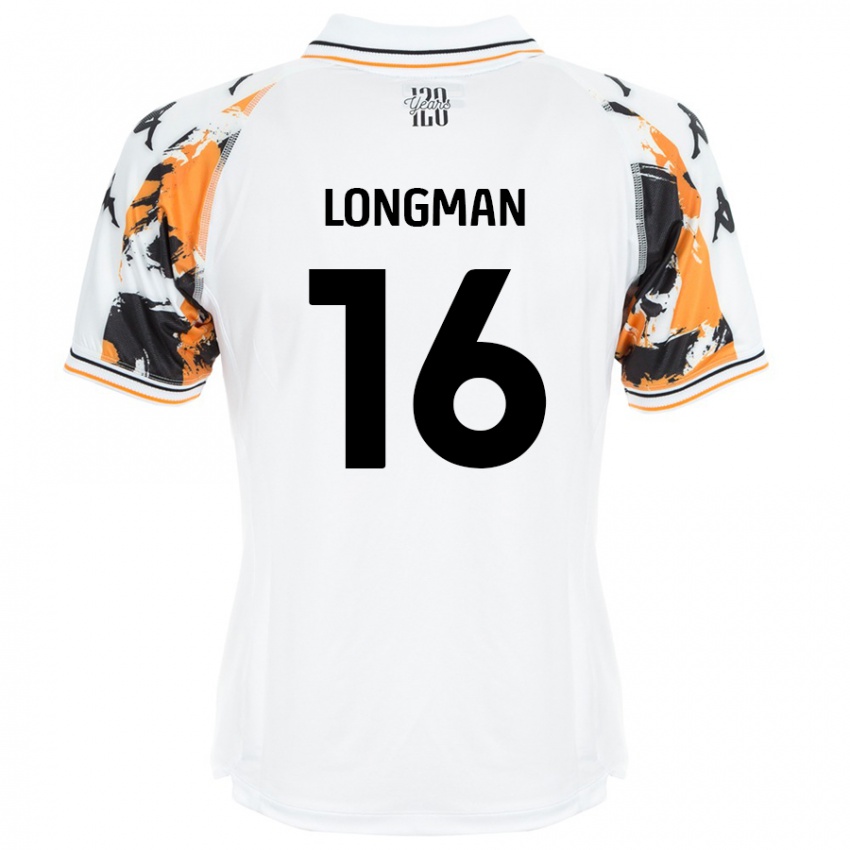 Niño Camiseta Ryan Longman #16 Blanco 2ª Equipación 2024/25 La Camisa