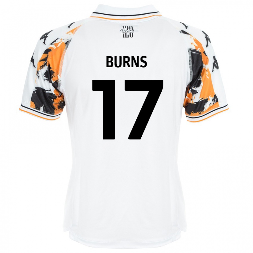 Niño Camiseta Finley Burns #17 Blanco 2ª Equipación 2024/25 La Camisa