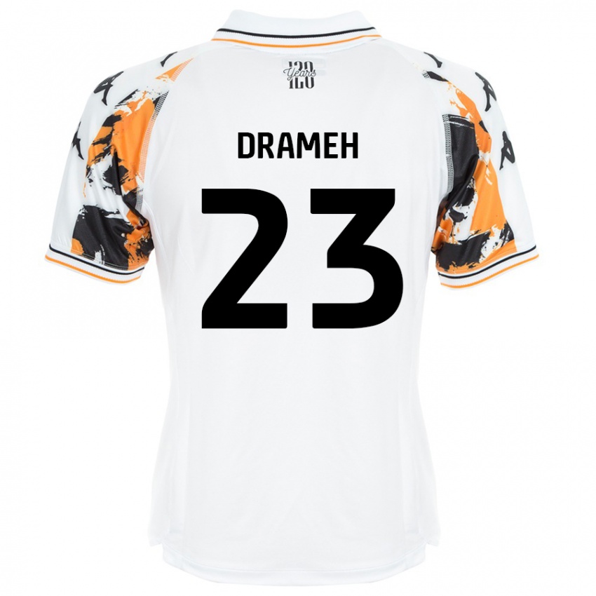 Niño Camiseta Cody Drameh #23 Blanco 2ª Equipación 2024/25 La Camisa