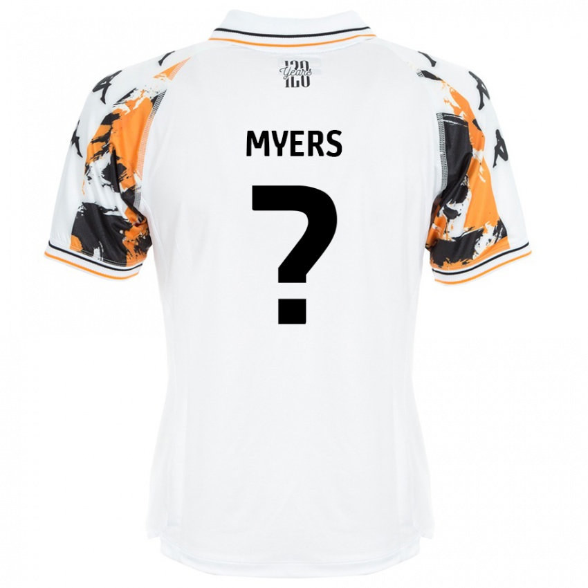 Niño Camiseta Zane Myers #0 Blanco 2ª Equipación 2024/25 La Camisa