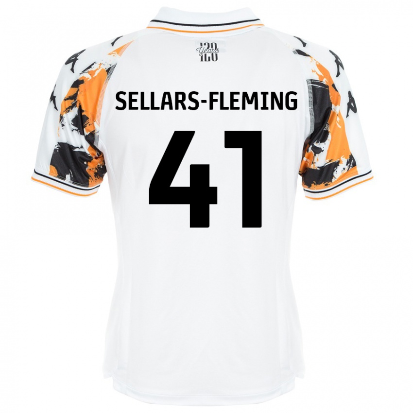 Niño Camiseta Tyrell Sellars-Fleming #41 Blanco 2ª Equipación 2024/25 La Camisa