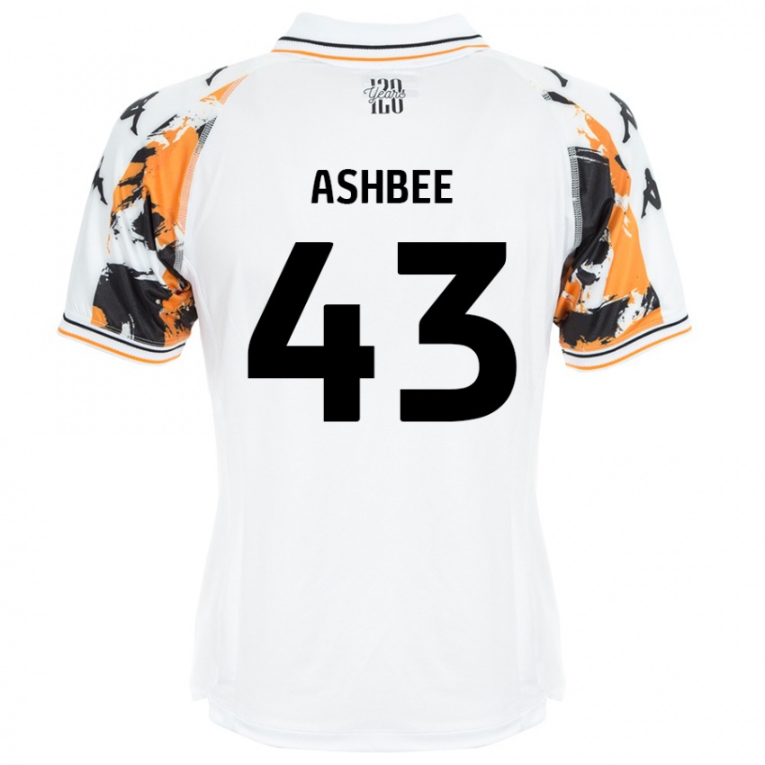 Niño Camiseta Stanley Ashbee #43 Blanco 2ª Equipación 2024/25 La Camisa