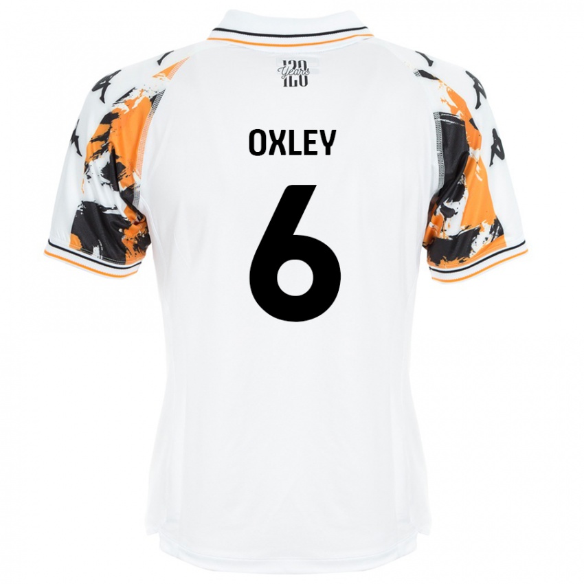 Niño Camiseta Tilly Oxley #6 Blanco 2ª Equipación 2024/25 La Camisa