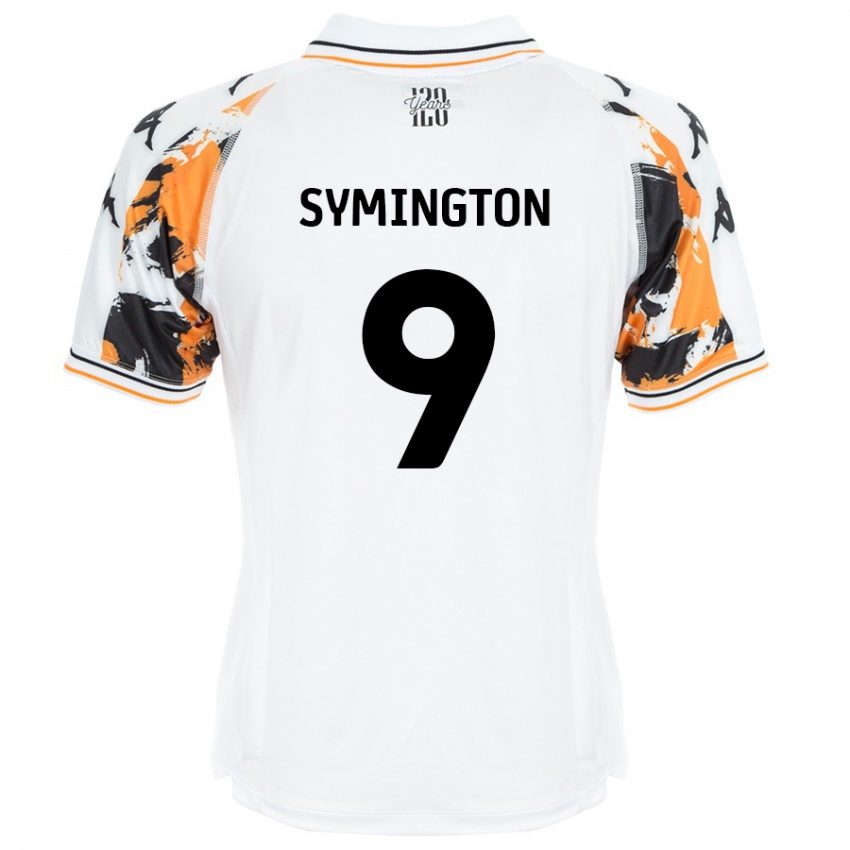 Niño Camiseta Jo Symington #9 Blanco 2ª Equipación 2024/25 La Camisa