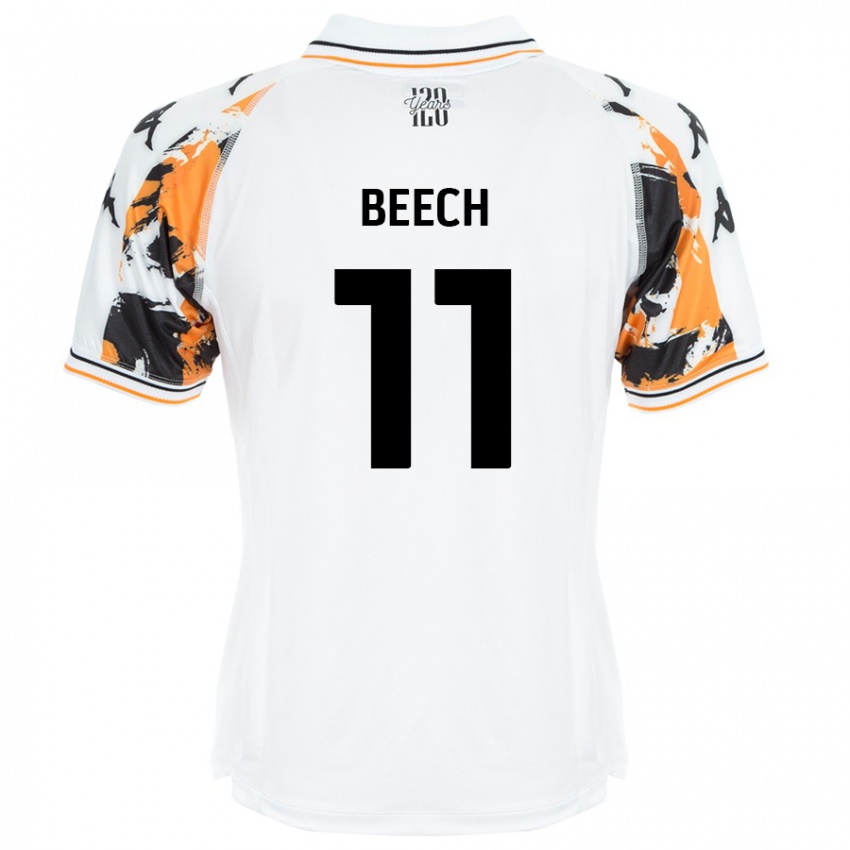 Niño Camiseta Rebecca Beech #11 Blanco 2ª Equipación 2024/25 La Camisa