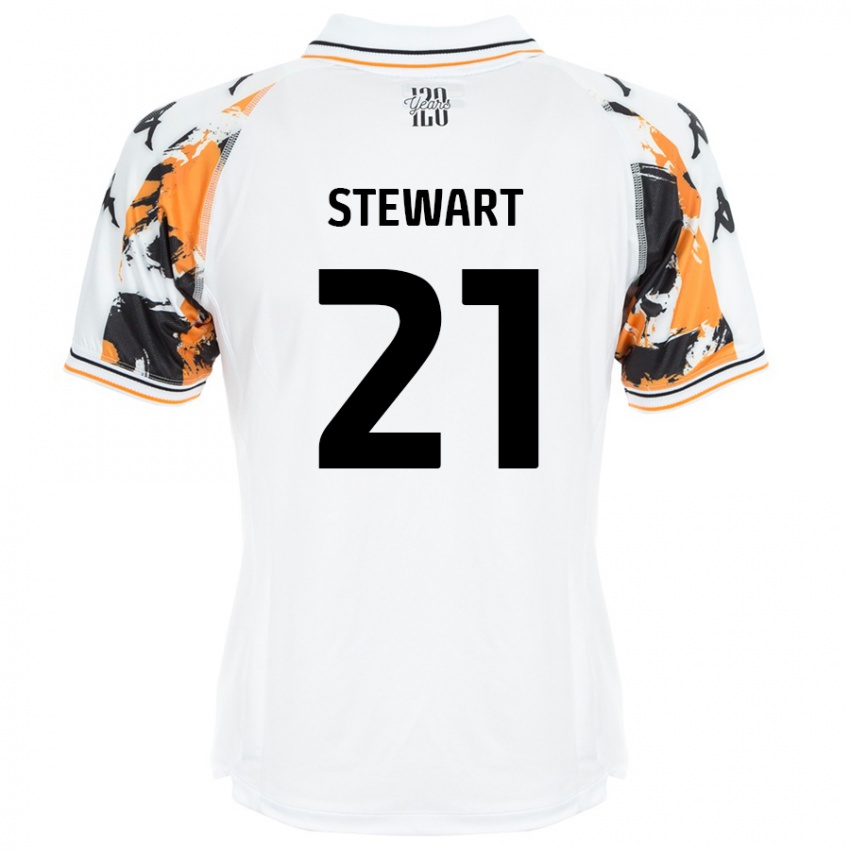 Niño Camiseta Alice Stewart #21 Blanco 2ª Equipación 2024/25 La Camisa