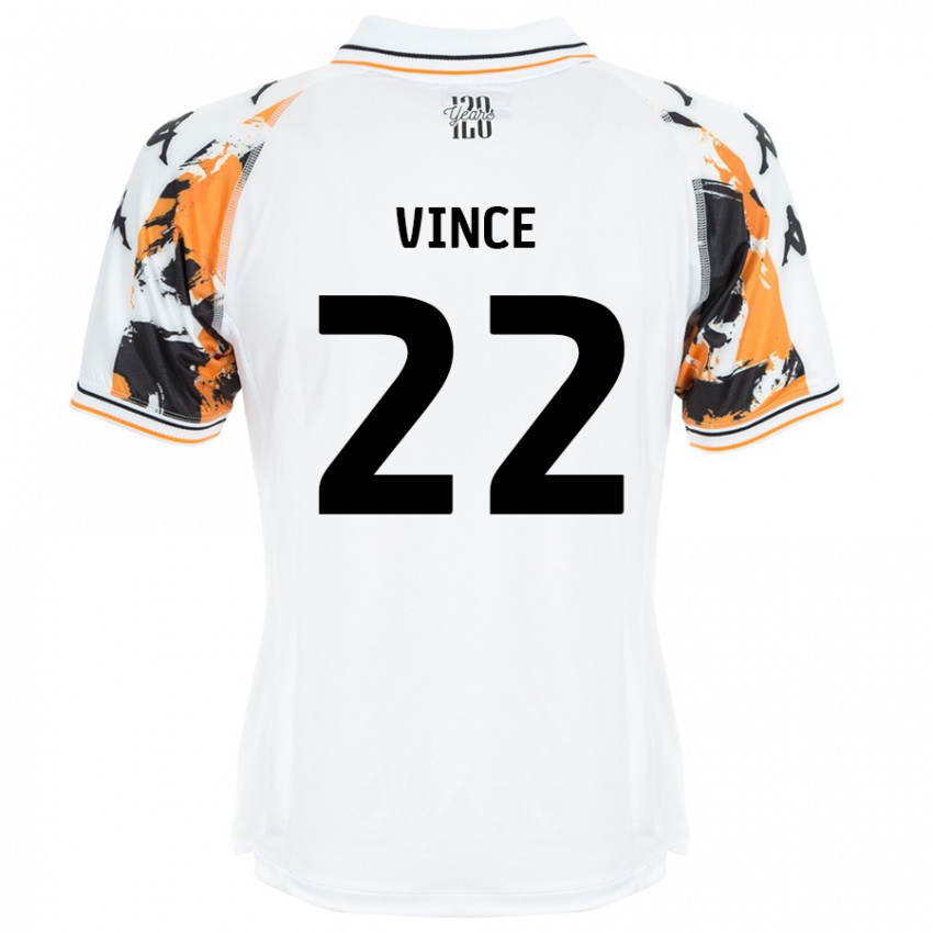 Niño Camiseta Anna Vince #22 Blanco 2ª Equipación 2024/25 La Camisa