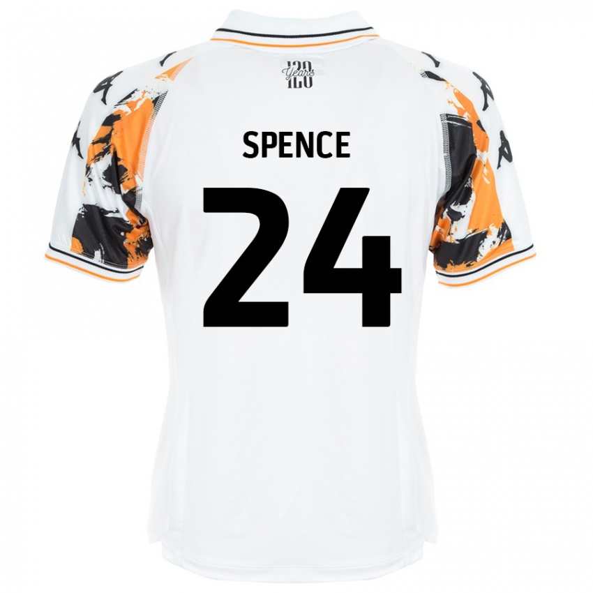 Niño Camiseta Emily Spence #24 Blanco 2ª Equipación 2024/25 La Camisa