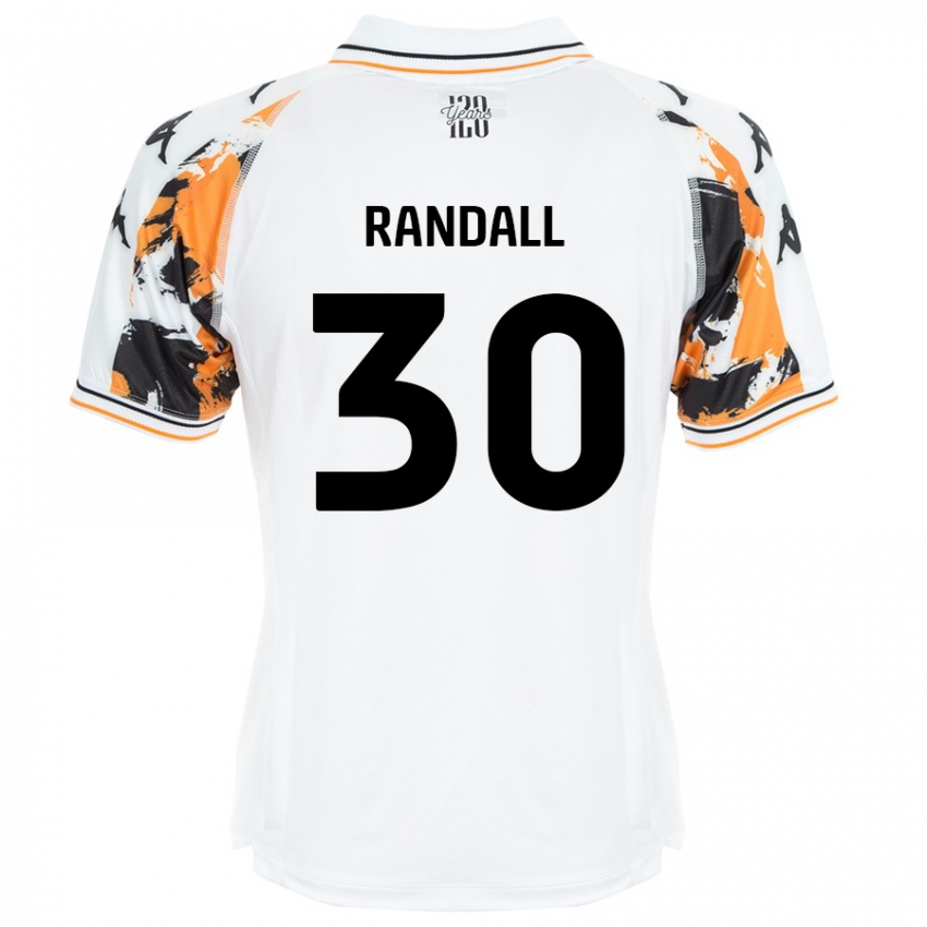 Niño Camiseta Jennifer Randall #30 Blanco 2ª Equipación 2024/25 La Camisa