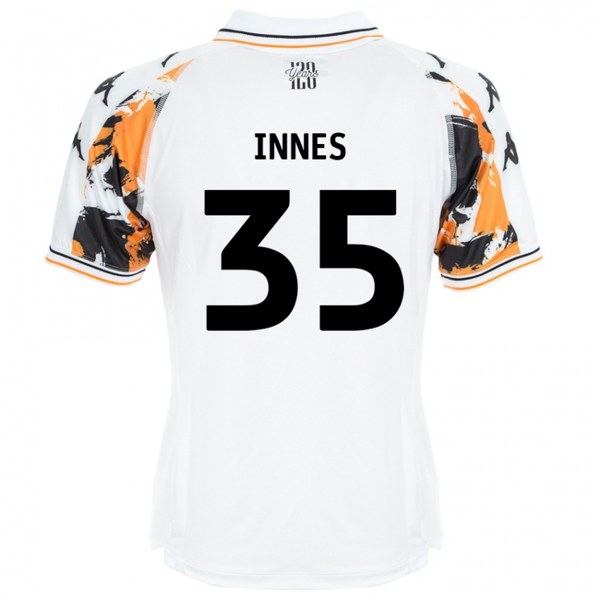 Niño Camiseta Emma Innes #35 Blanco 2ª Equipación 2024/25 La Camisa