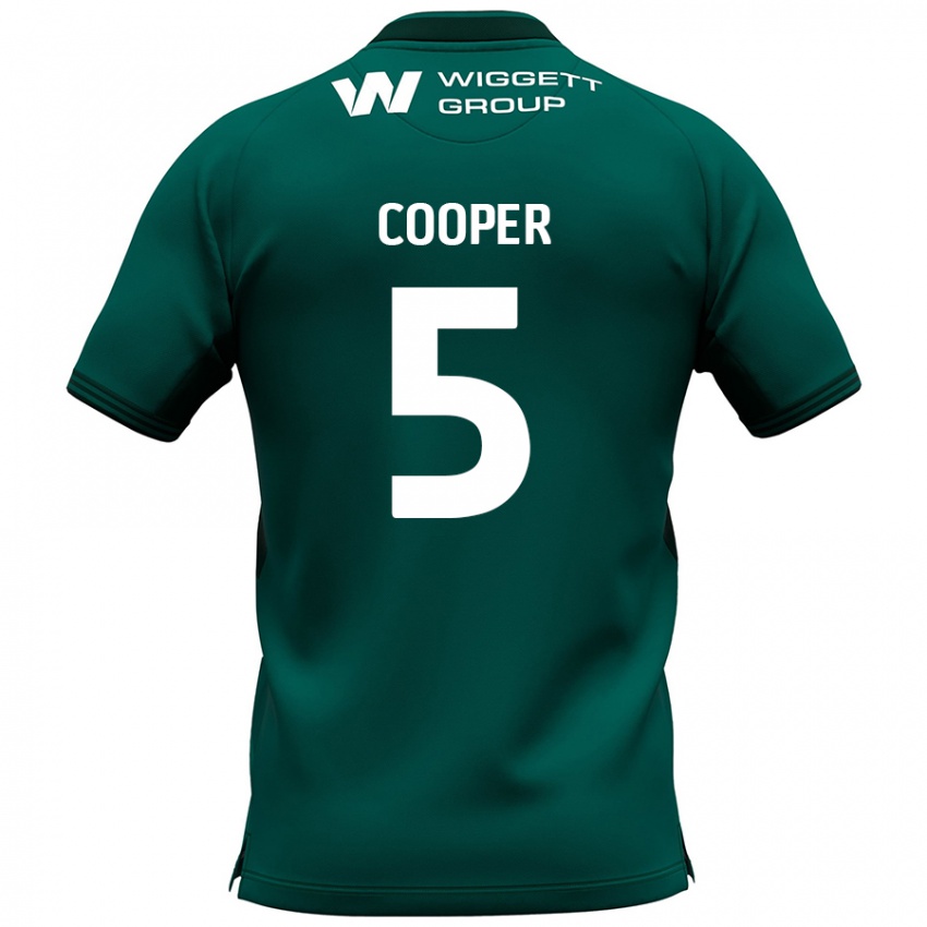 Niño Camiseta Jake Cooper #5 Verde 2ª Equipación 2024/25 La Camisa