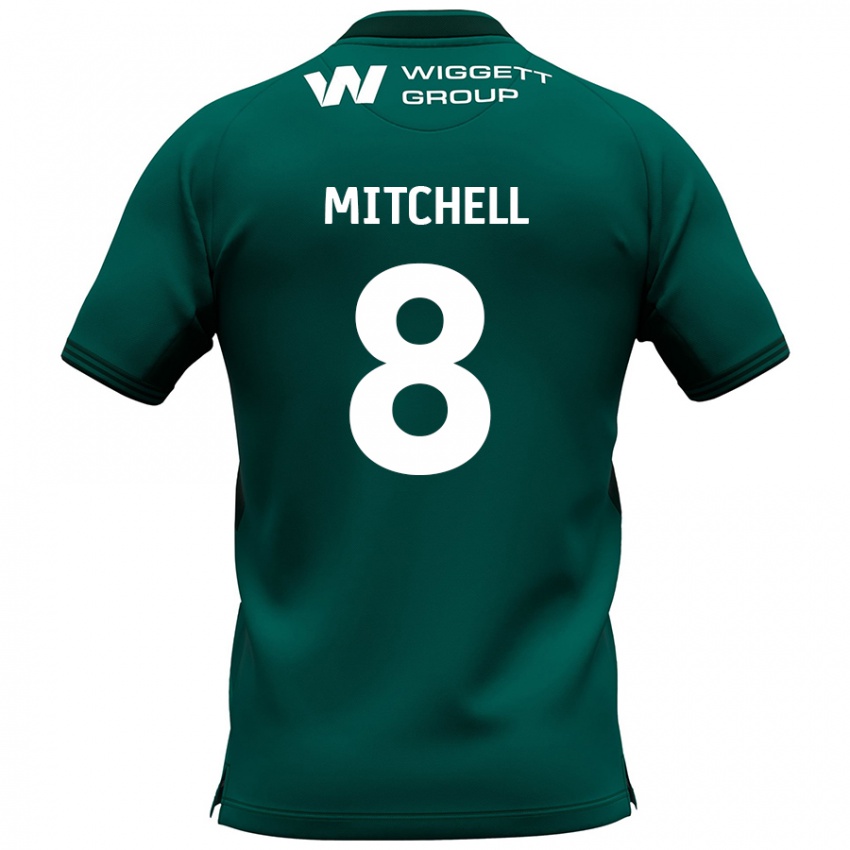 Niño Camiseta Billy Mitchell #8 Verde 2ª Equipación 2024/25 La Camisa