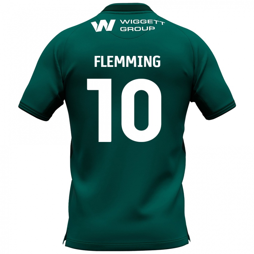 Niño Camiseta Zian Flemming #10 Verde 2ª Equipación 2024/25 La Camisa