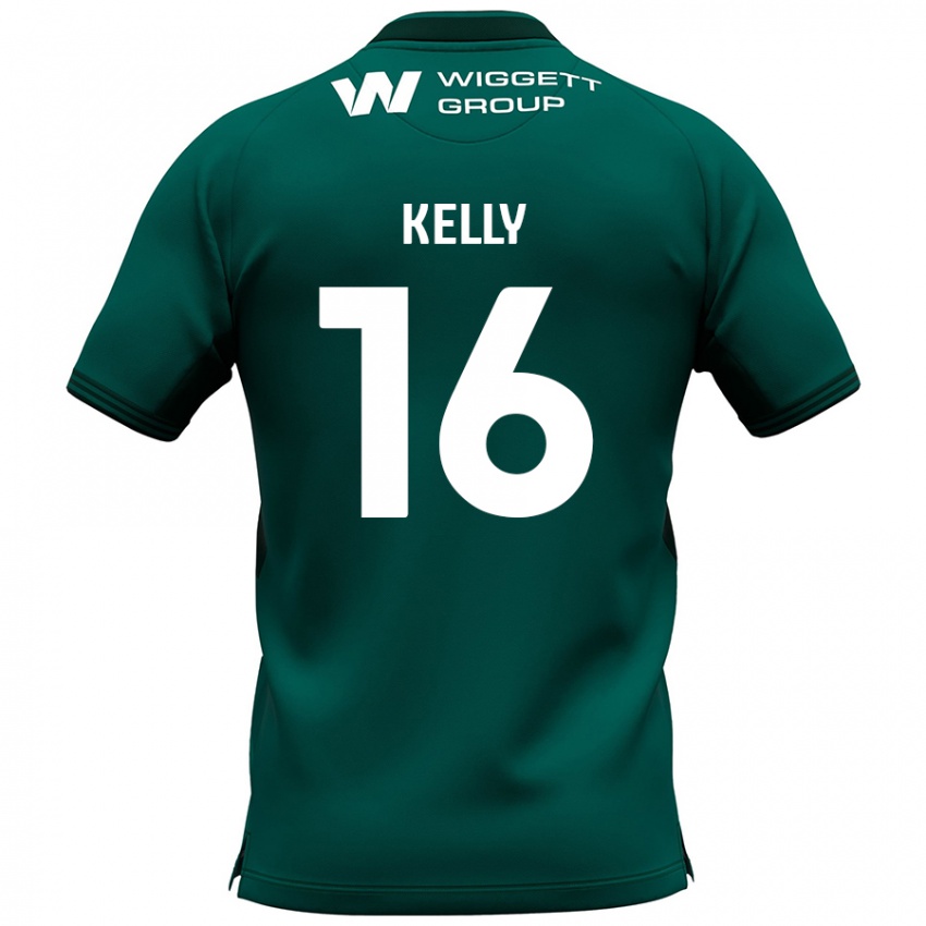 Niño Camiseta Daniel Kelly #16 Verde 2ª Equipación 2024/25 La Camisa