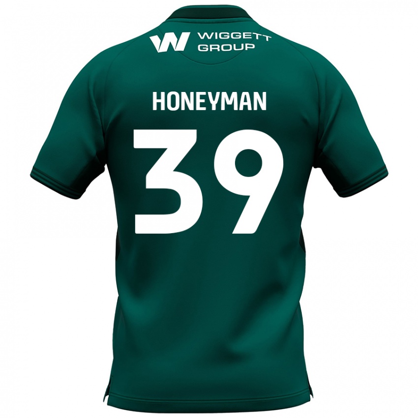 Niño Camiseta George Honeyman #39 Verde 2ª Equipación 2024/25 La Camisa