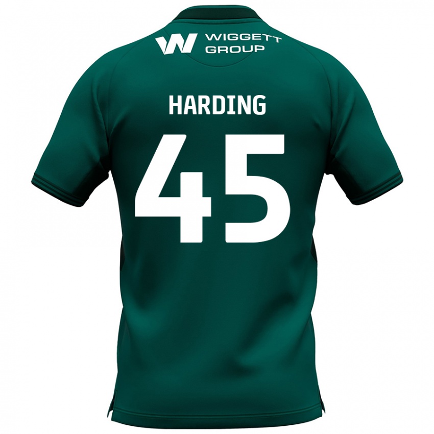 Niño Camiseta Wes Harding #45 Verde 2ª Equipación 2024/25 La Camisa