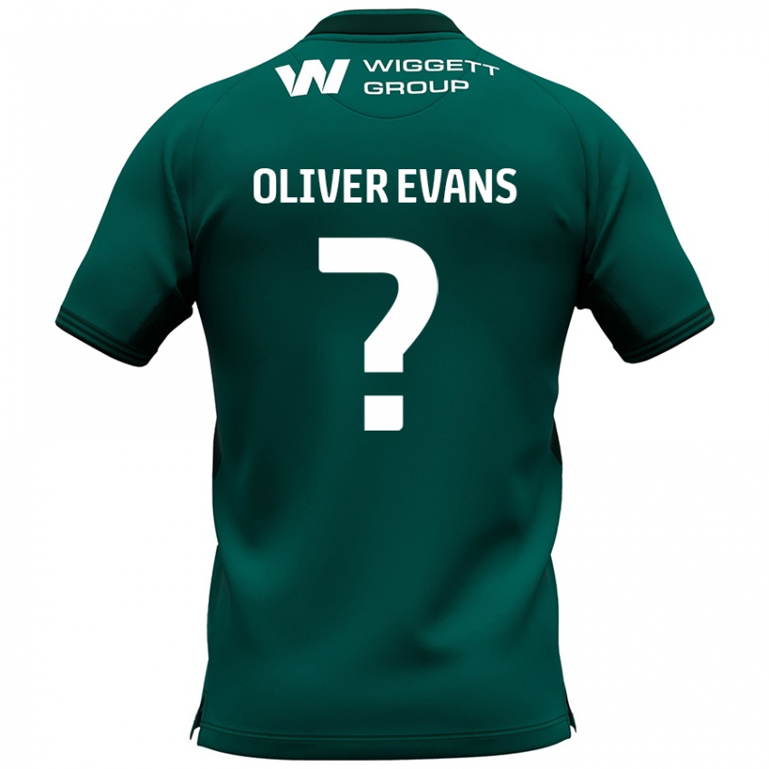 Niño Camiseta Oliver Evans #0 Verde 2ª Equipación 2024/25 La Camisa