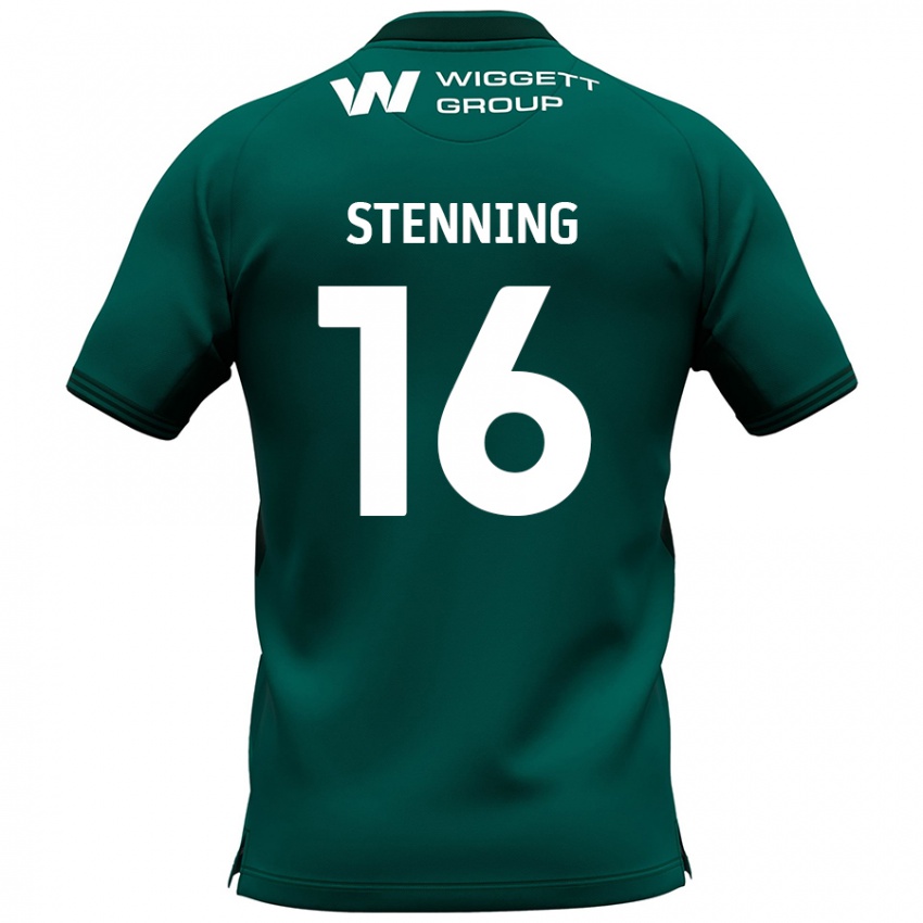 Niño Camiseta Ellie Stenning #16 Verde 2ª Equipación 2024/25 La Camisa