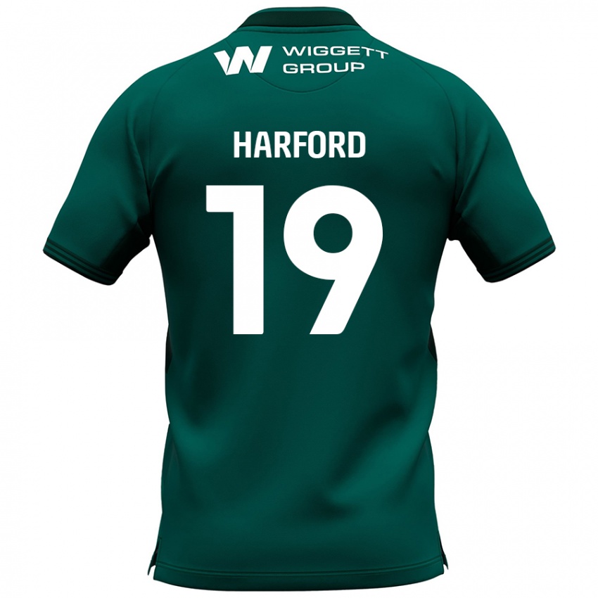 Niño Camiseta Beth Harford #19 Verde 2ª Equipación 2024/25 La Camisa