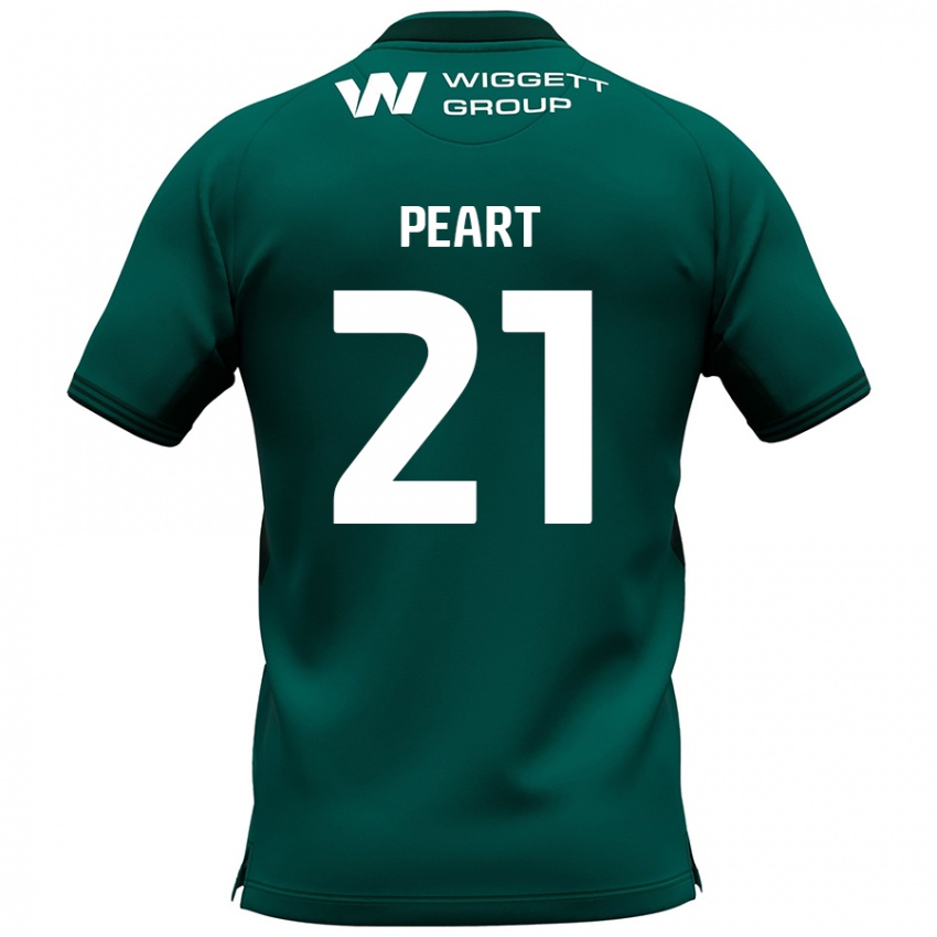 Niño Camiseta Kalani Peart #21 Verde 2ª Equipación 2024/25 La Camisa