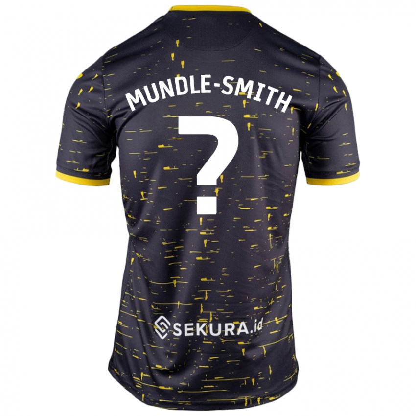 Niño Camiseta Errol Mundle-Smith #0 Negro Amarillo 2ª Equipación 2024/25 La Camisa