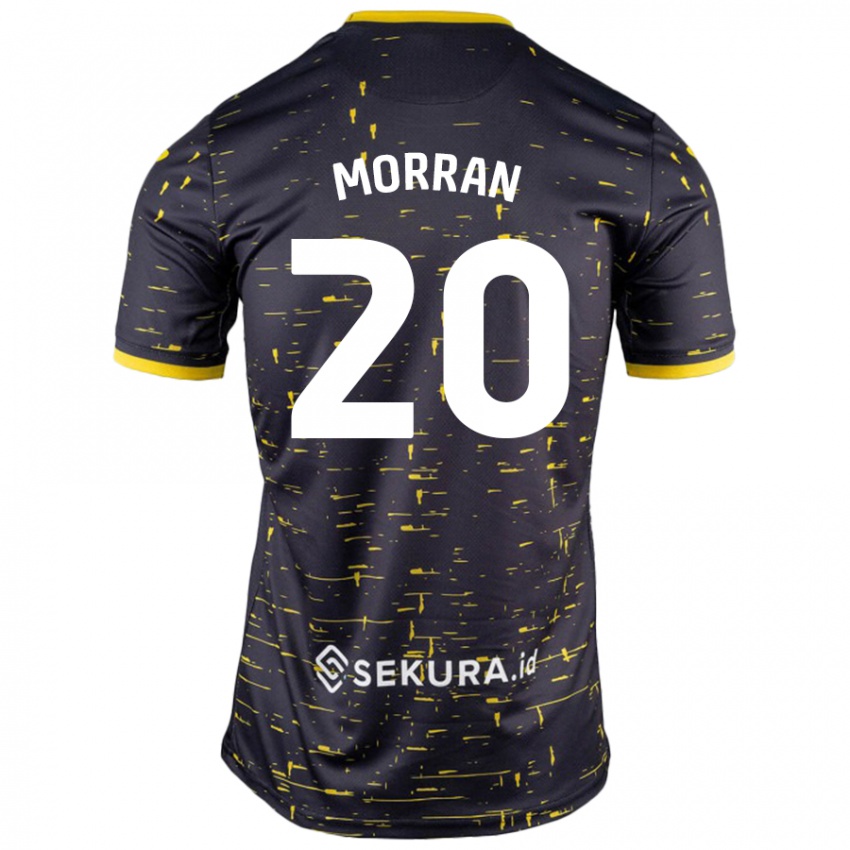 Niño Camiseta Eloise Morran #20 Negro Amarillo 2ª Equipación 2024/25 La Camisa