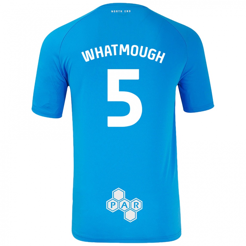 Niño Camiseta Jack Whatmough #5 Azul Cielo 2ª Equipación 2024/25 La Camisa