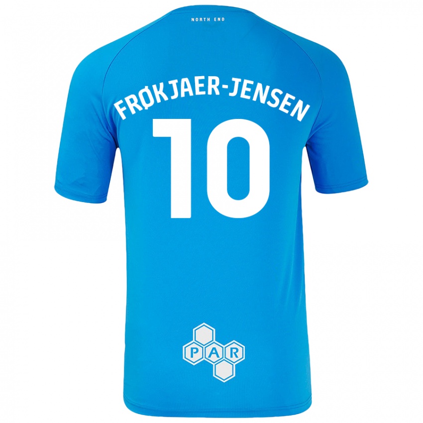 Niño Camiseta Mads Frøkjaer-Jensen #10 Azul Cielo 2ª Equipación 2024/25 La Camisa